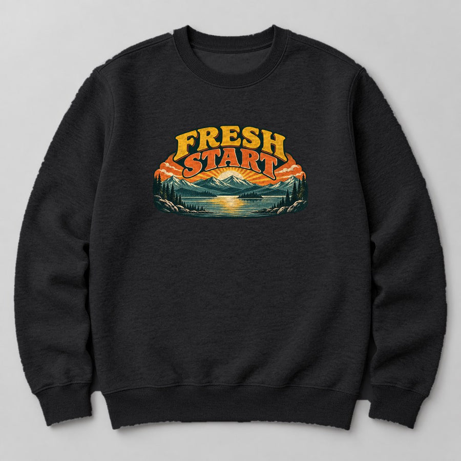 Fresh Start Sweatshirt in Black