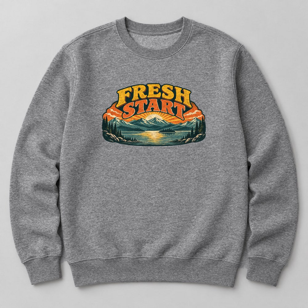 Fresh Start Sweatshirt in Heather Grey