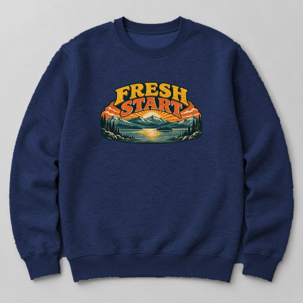 Fresh Start Sweatshirt in Navy