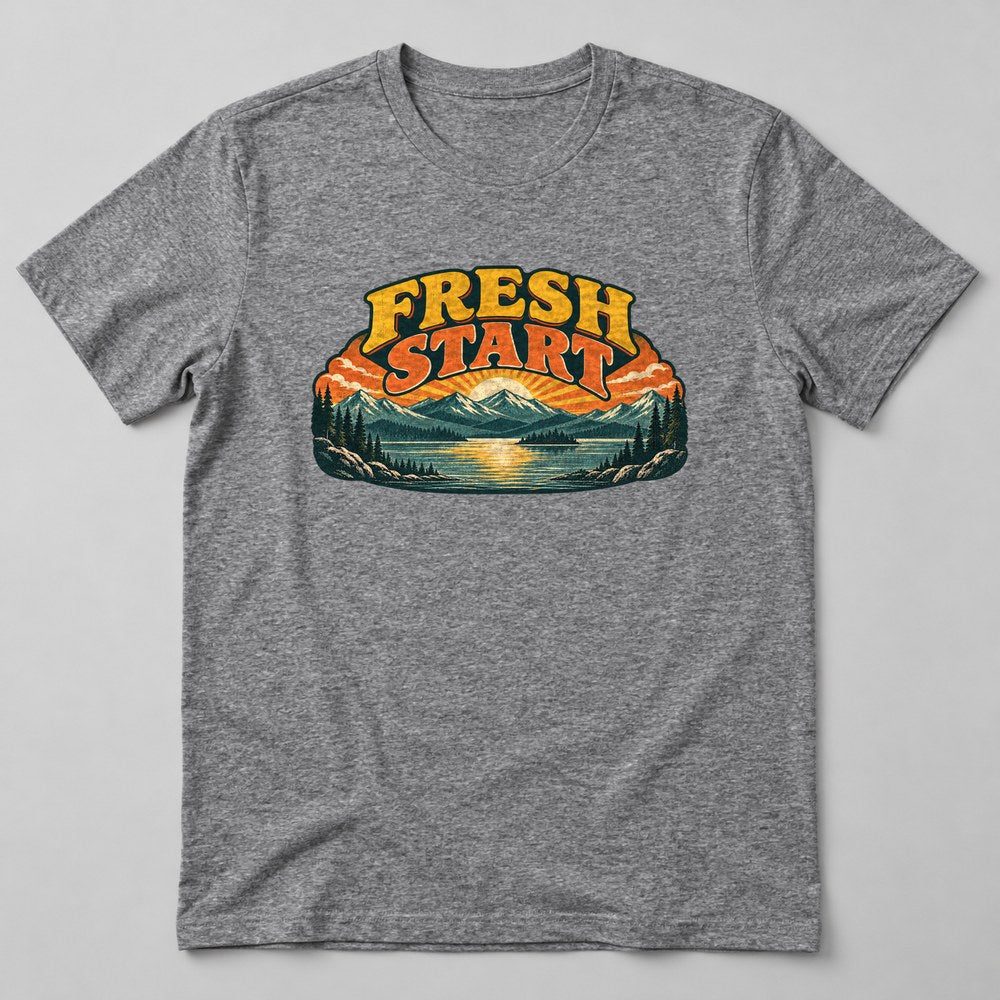 Fresh Start T-Shirt in Heather Grey