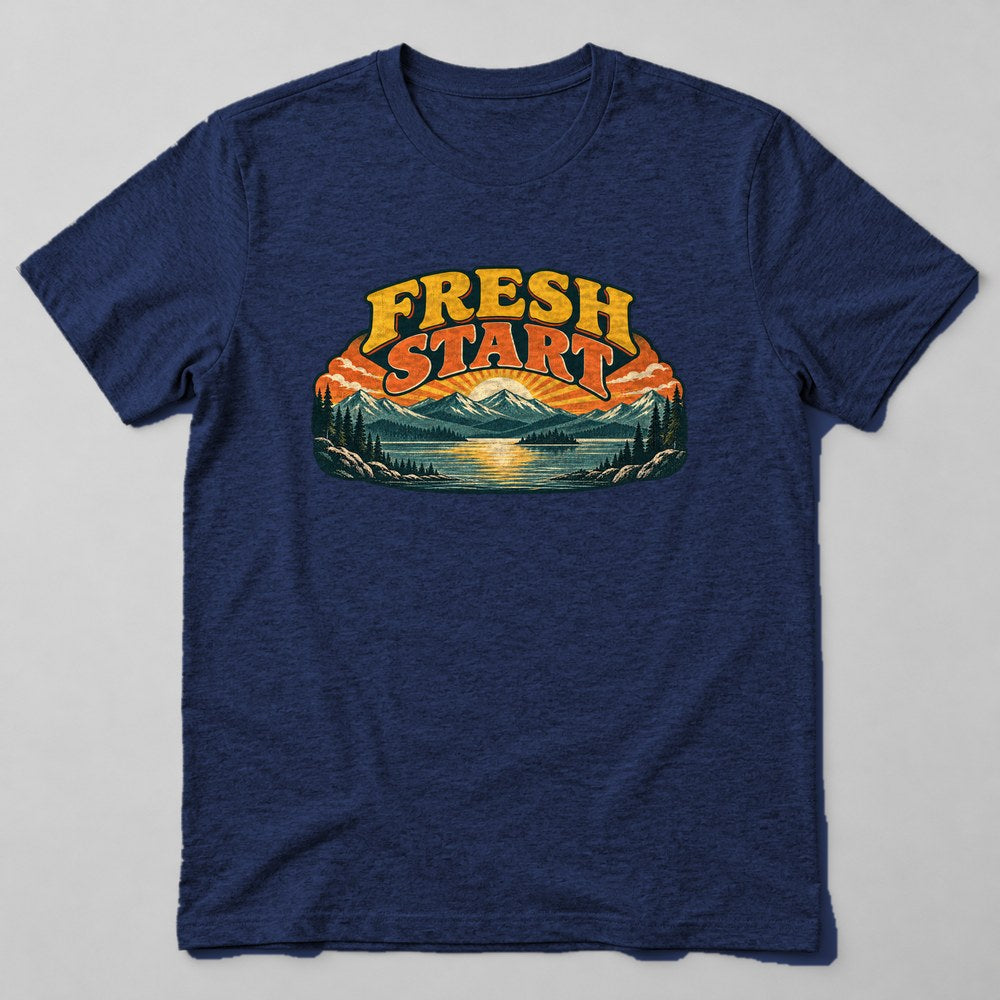 Fresh Start T-Shirt in Navy