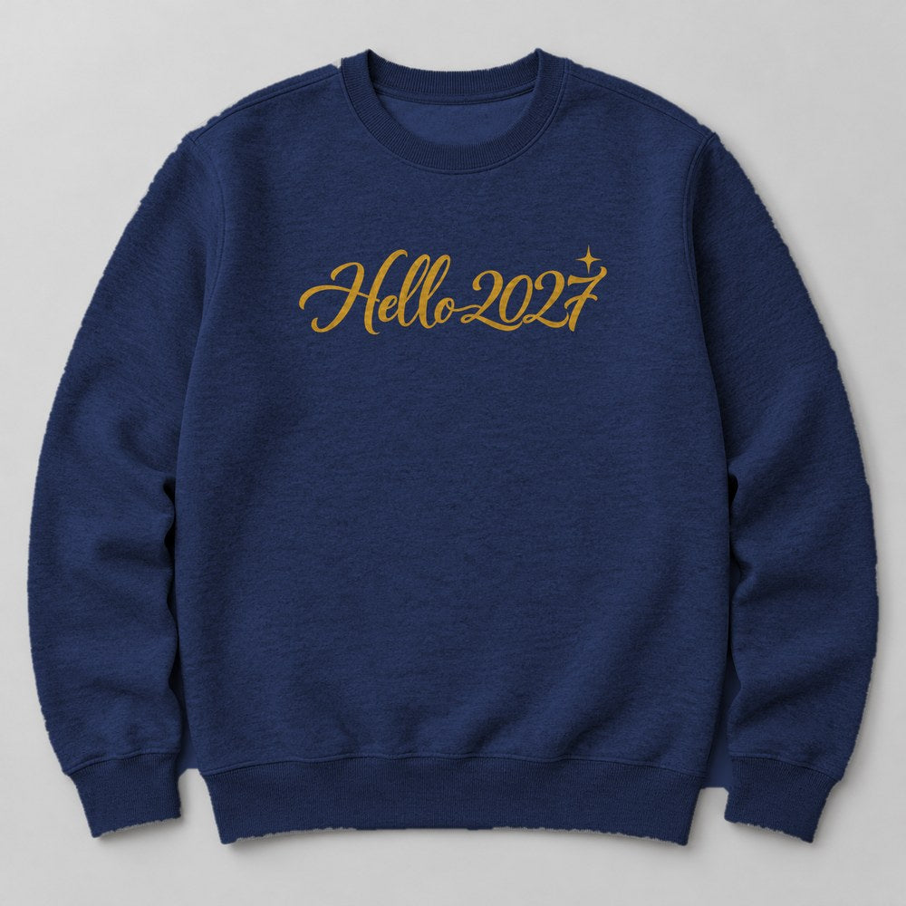 Hello 2027 Sweatshirt in Navy