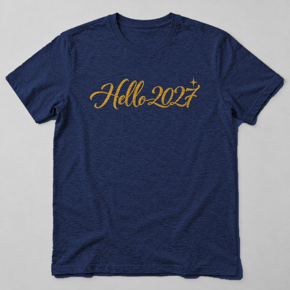 Hello 2027 T-Shirt in Navy