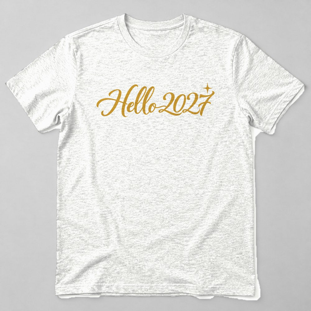 Hello 2027 T-Shirt in White