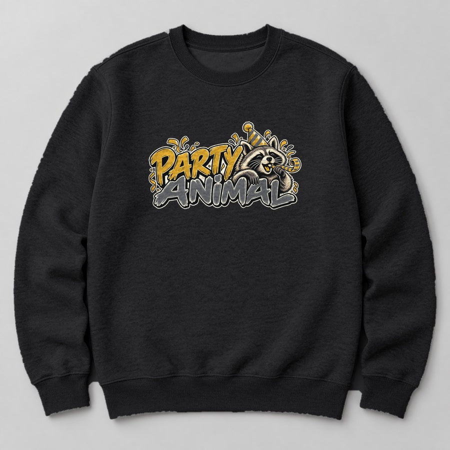 Party Animal Sweatshirt in Black