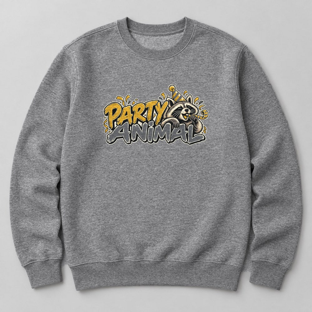 Party Animal Sweatshirt in Heather Grey