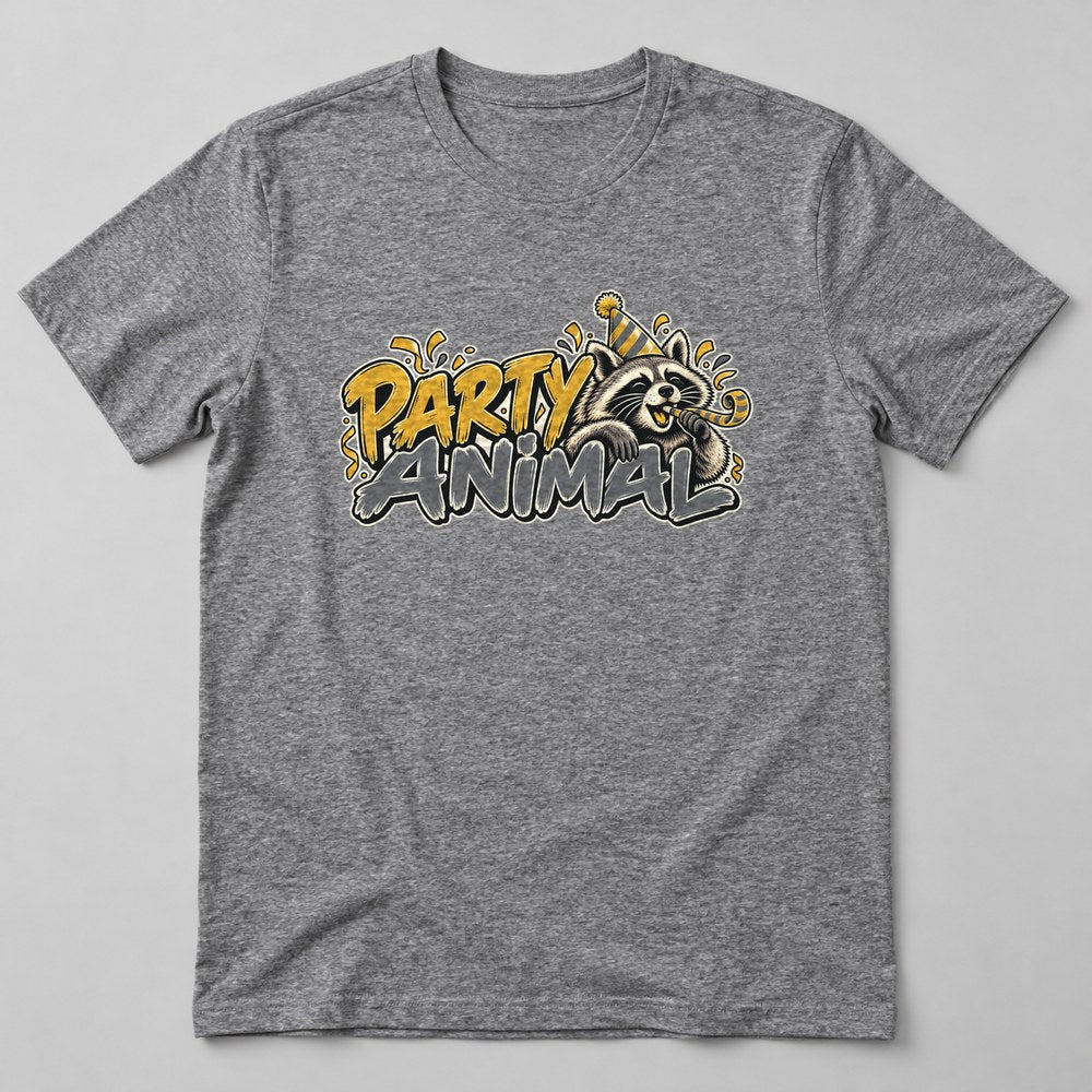 Party Animal T-Shirt in Heather Grey