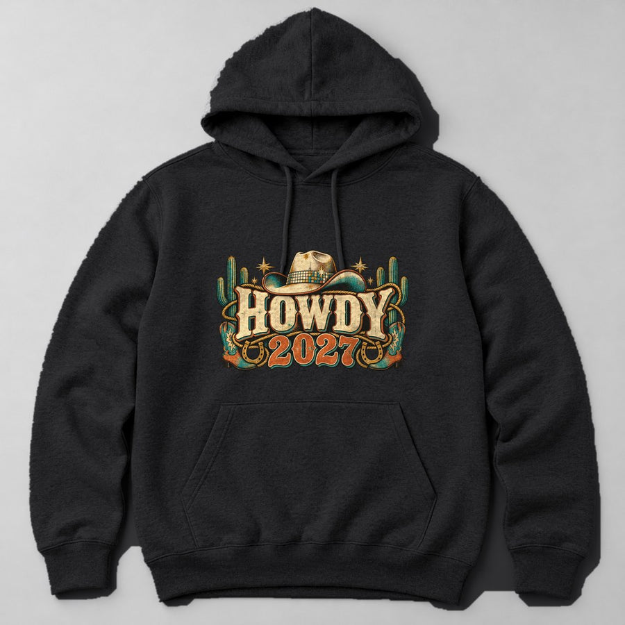 Howdy 2027 Hoodie in Black