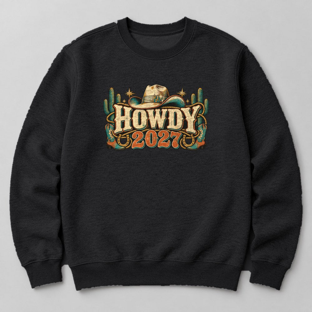 Howdy 2027 Sweatshirt in Black