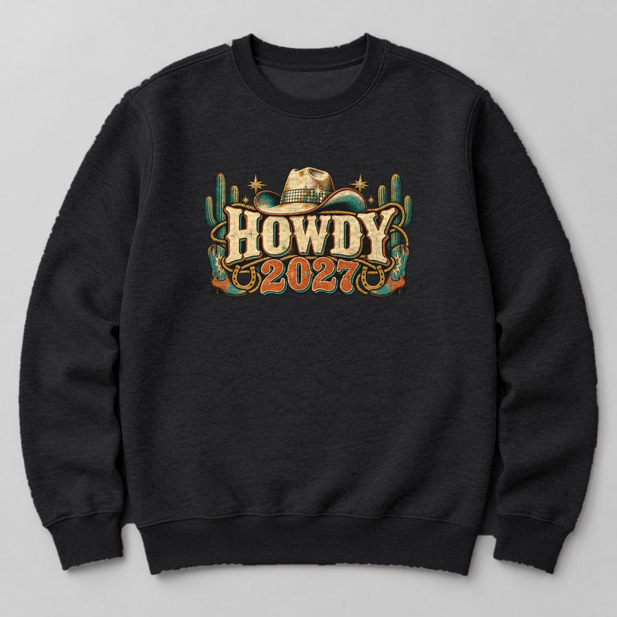Howdy 2027 Sweatshirt in Black