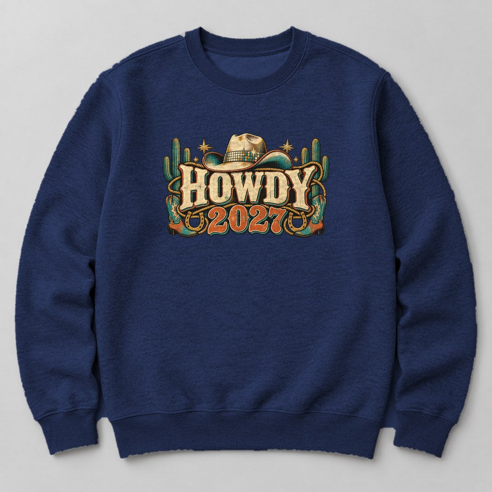 Howdy 2027 Sweatshirt in Navy