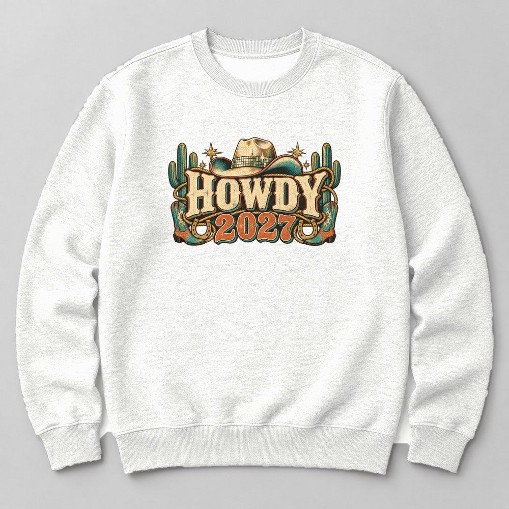Howdy 2027 Sweatshirt in White