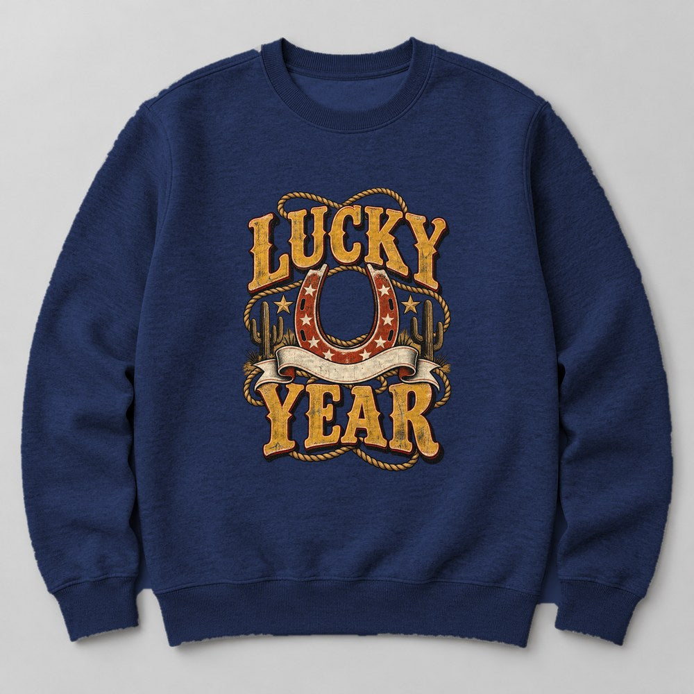Lucky Year Sweatshirt in Navy