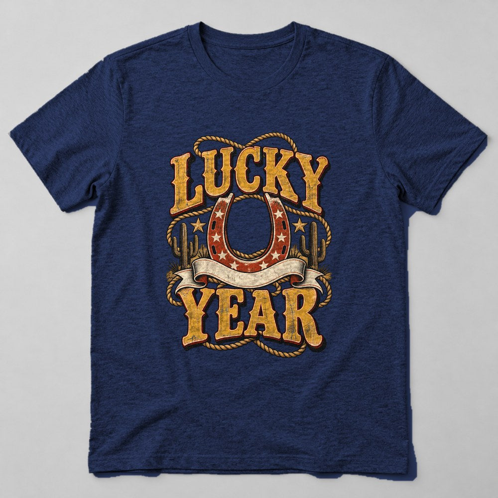 Lucky Year T-Shirt in Navy