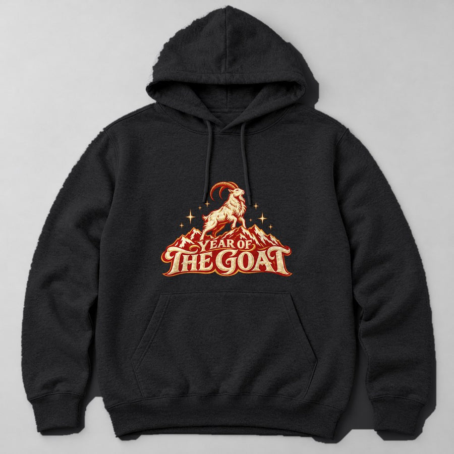 Year of the Goat Hoodie in Black