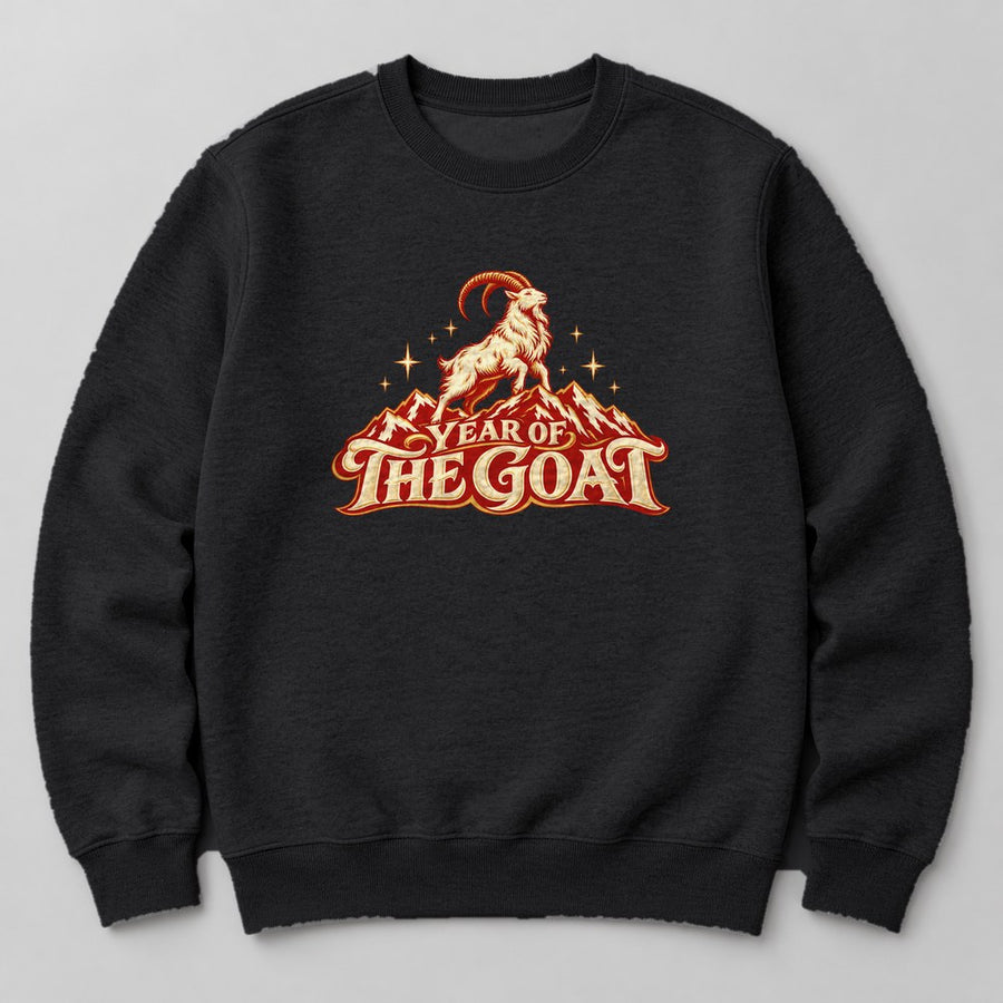 Year of the Goat Sweatshirt in Black