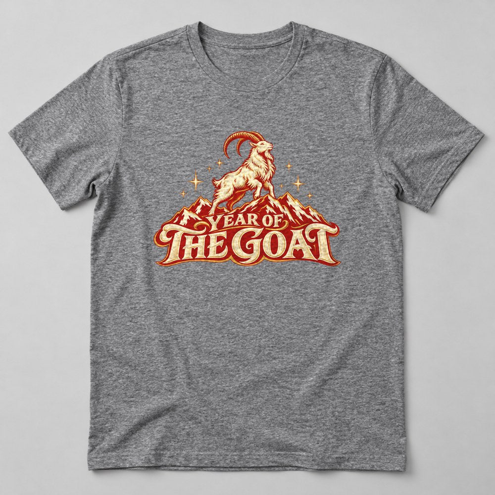 Year of the Goat T-Shirt in Heather Grey