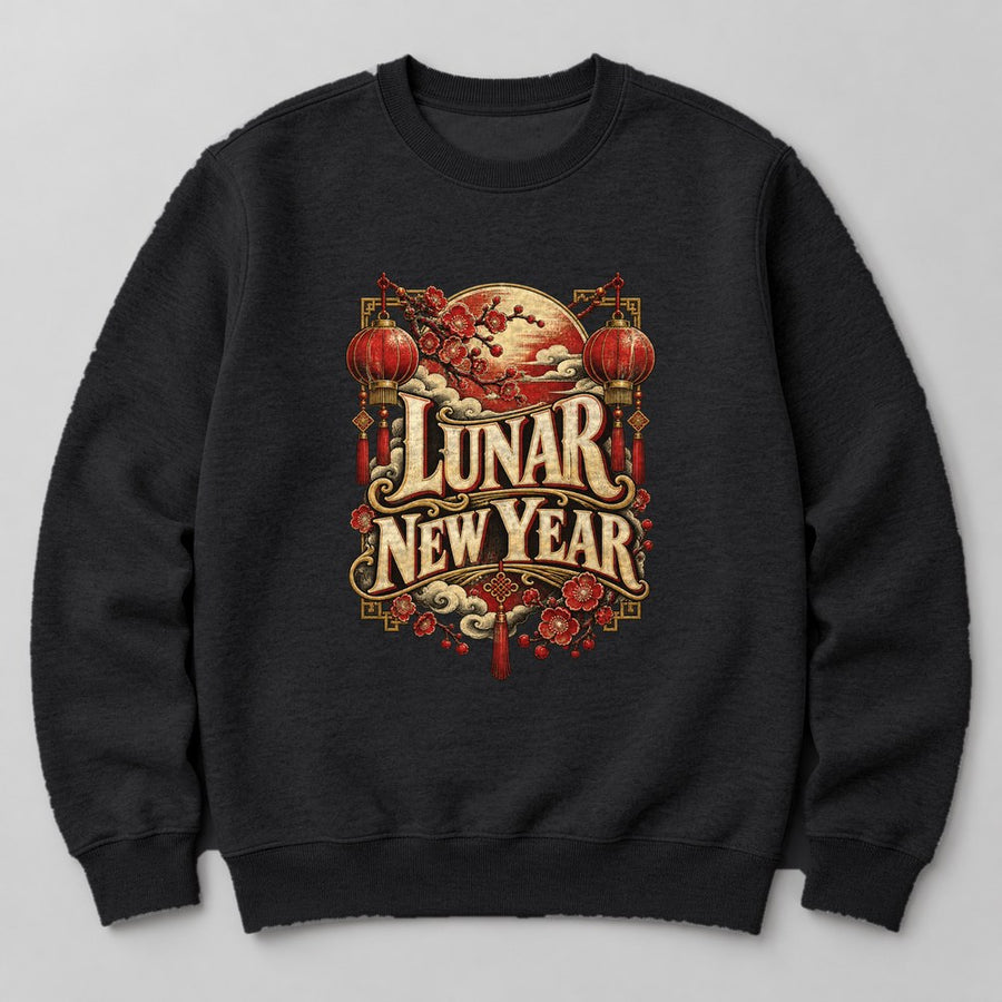 Lunar New Year Sweatshirt in Black