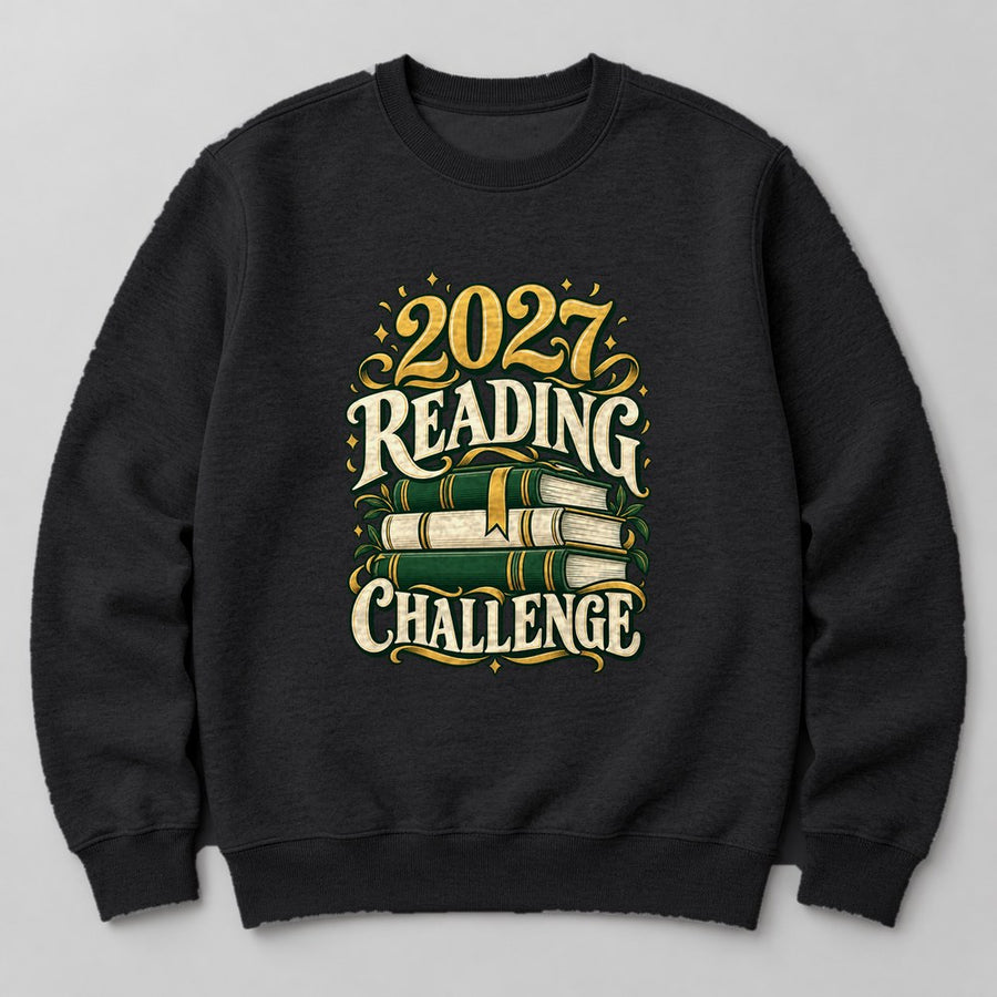 2027 Reading Challenge Sweatshirt in Black