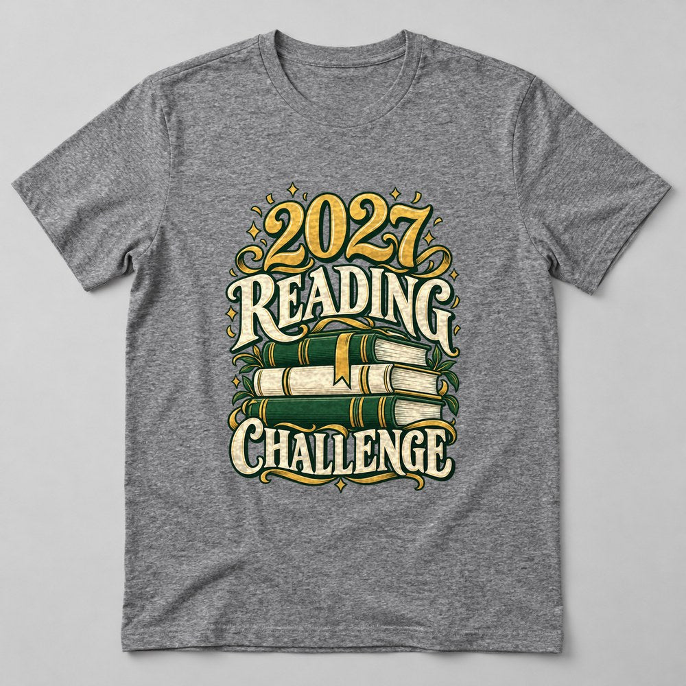 2027 Reading Challenge t-shirt in Athletic Heather