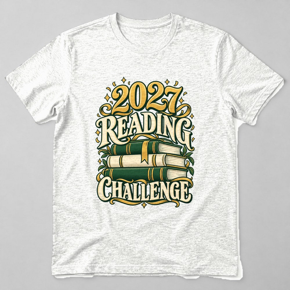 2027 Reading Challenge T-Shirt in White