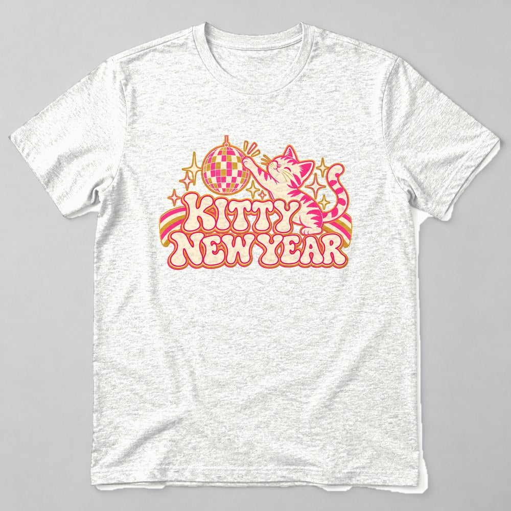 Kitty New Year T-Shirt in White