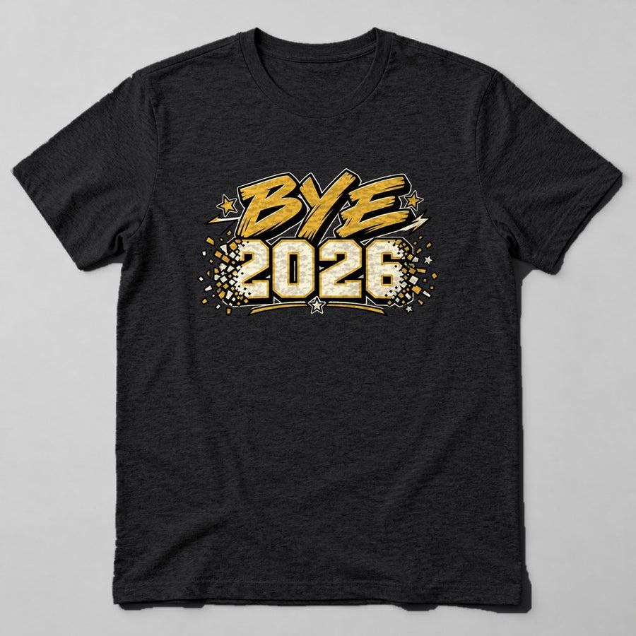 Bye 2026 T-Shirt in Black