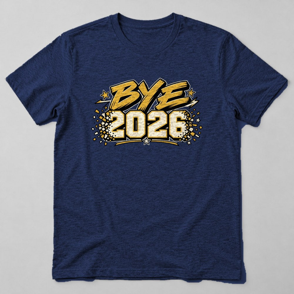 Bye 2026 T-Shirt in Navy