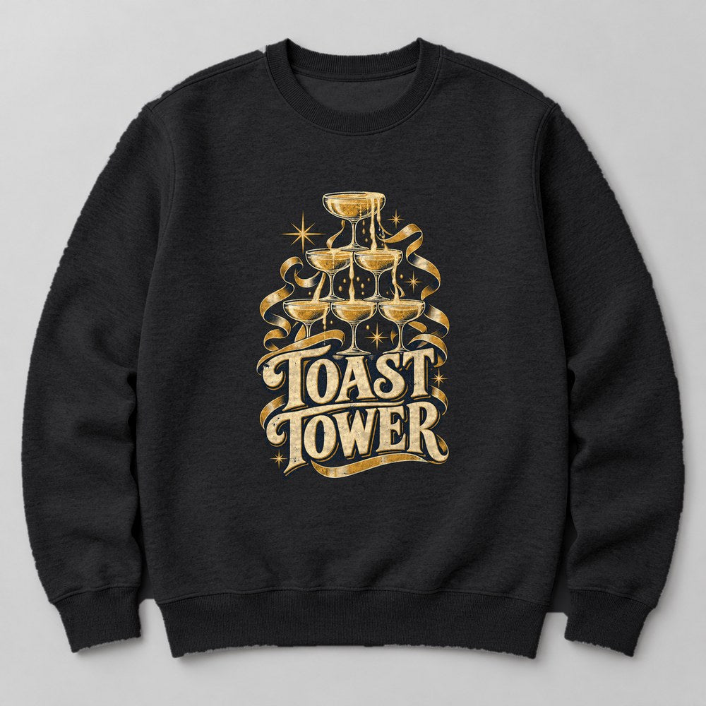 Toast Tower Sweatshirt in Black