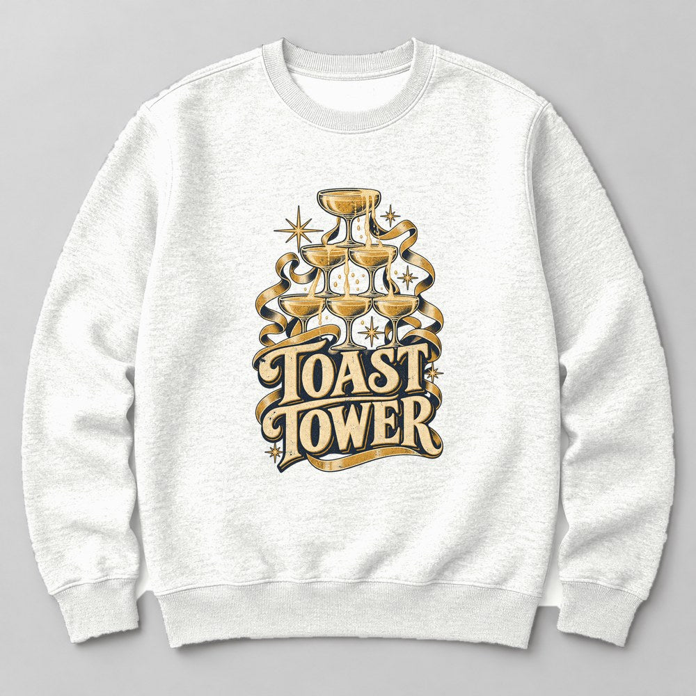 Toast Tower Sweatshirt in White
