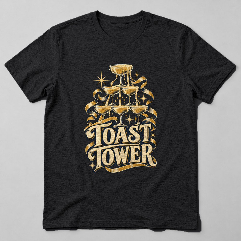 Toast Tower T-Shirt in Black