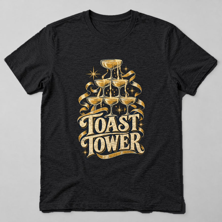 Toast Tower T-Shirt in Black