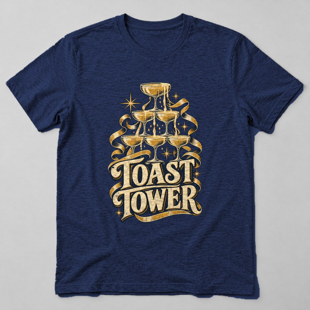 Toast Tower T-Shirt in Navy