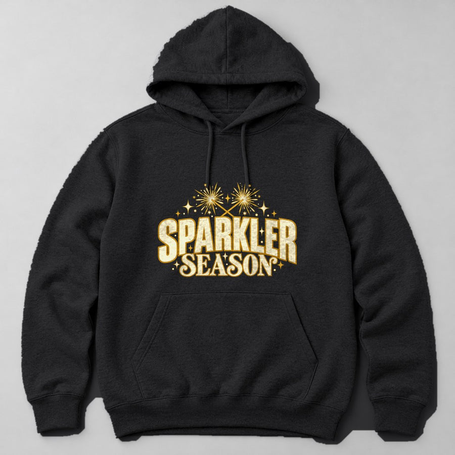 Sparkler Season Hoodie in Black