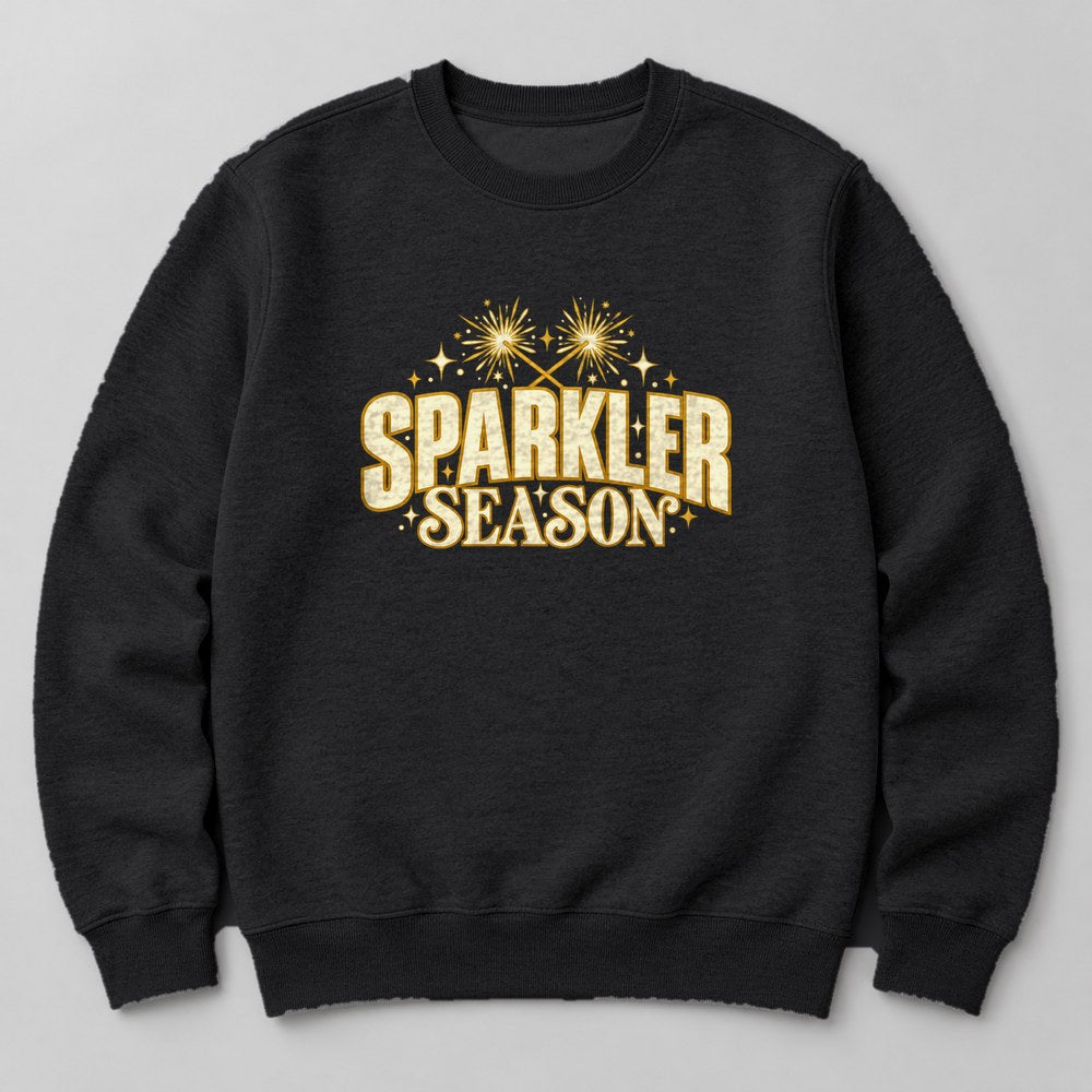 Sparkler Season Sweatshirt in Black