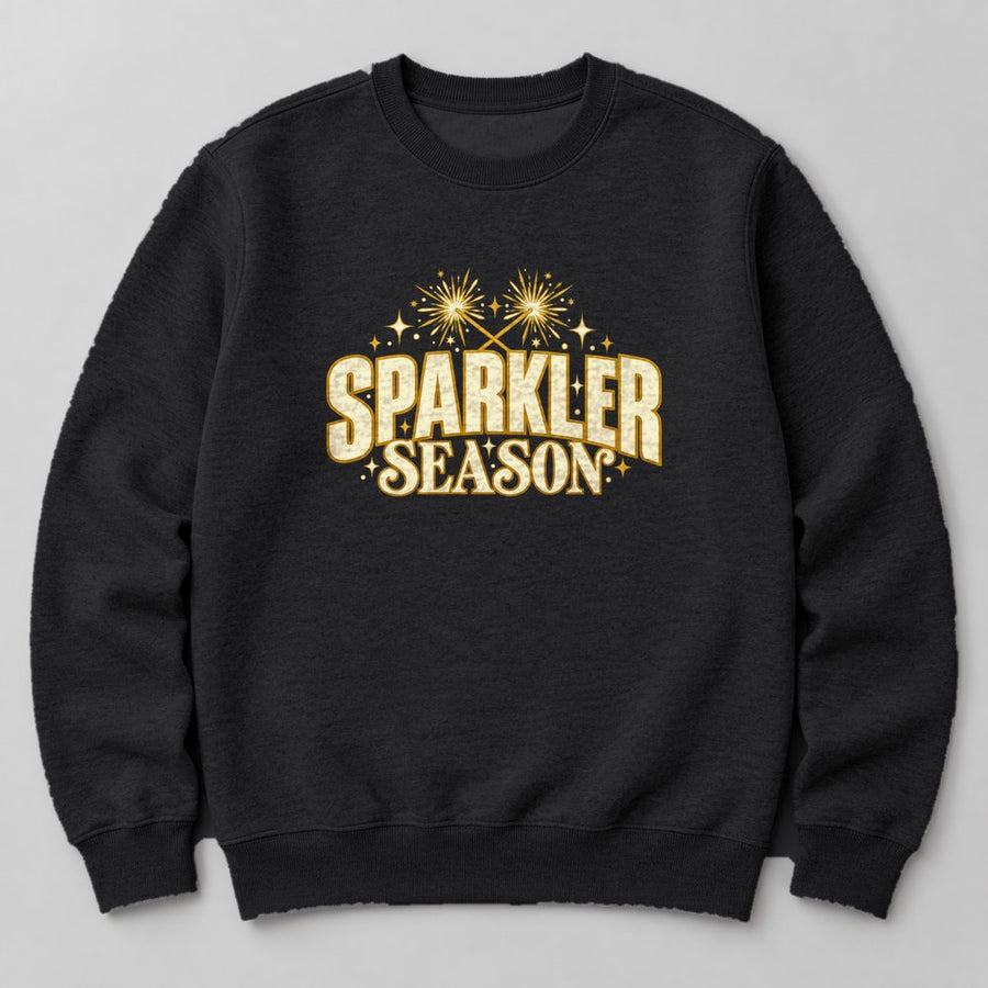 Sparkler Season Sweatshirt in Black