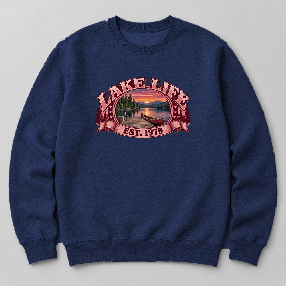 Lake Life Est. 1979 Sweatshirt in Navy
