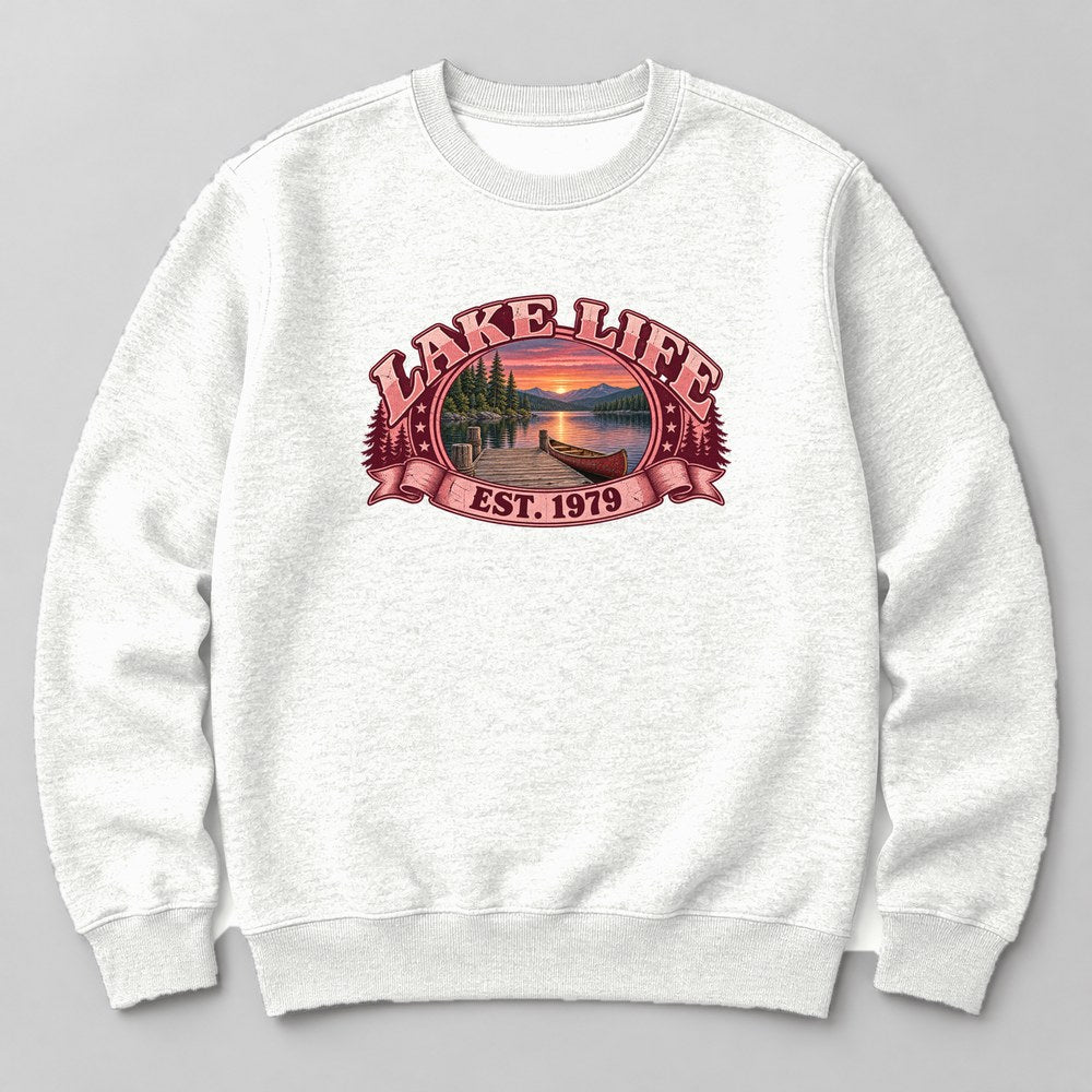 Lake Life Est. 1979 Sweatshirt in White