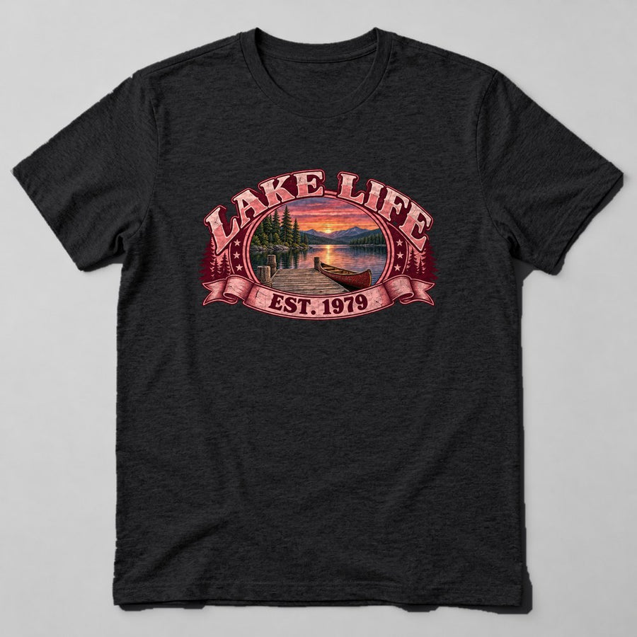 Lake Life Est. 1979 T-Shirt in Black