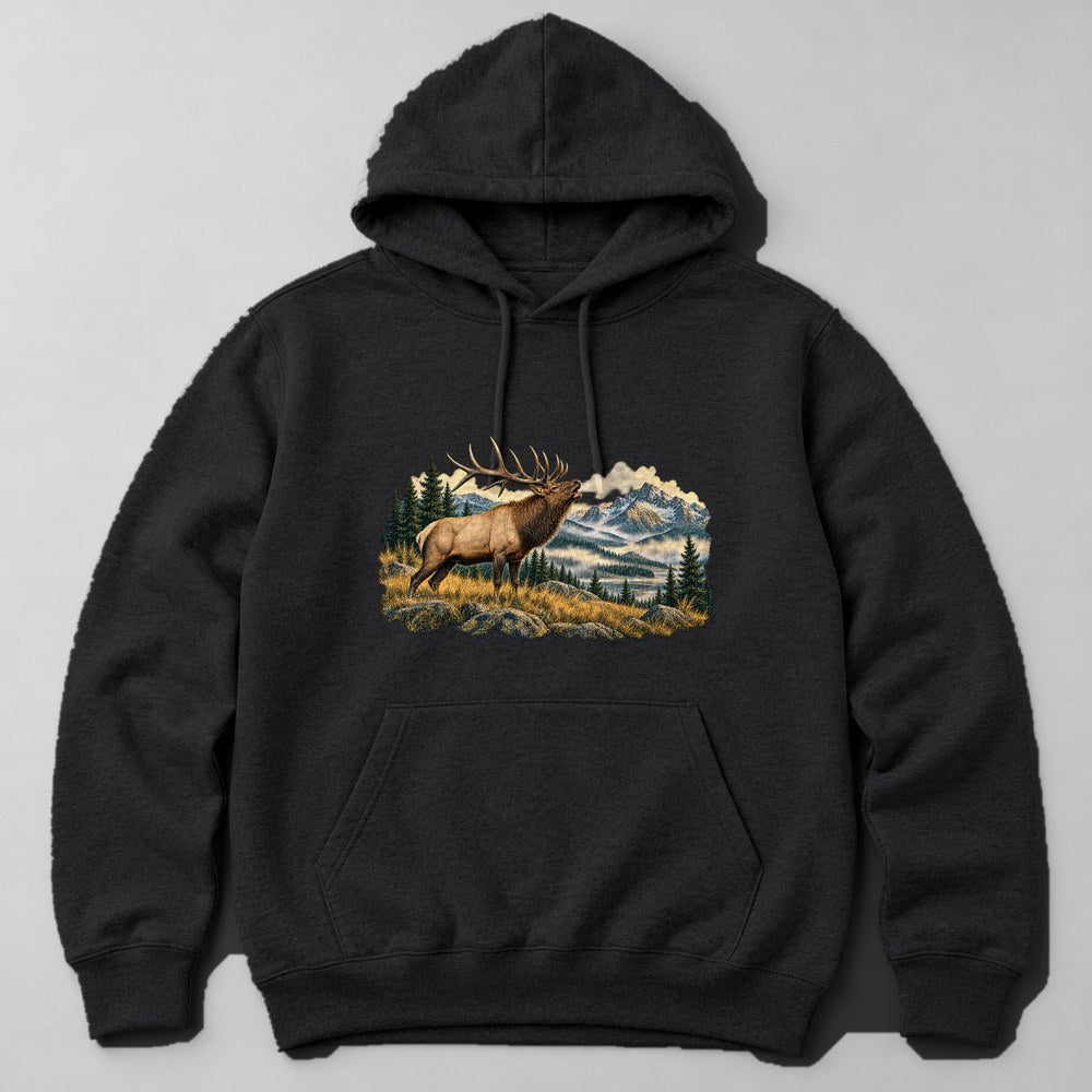 Elk Meadow Hoodie in Black
