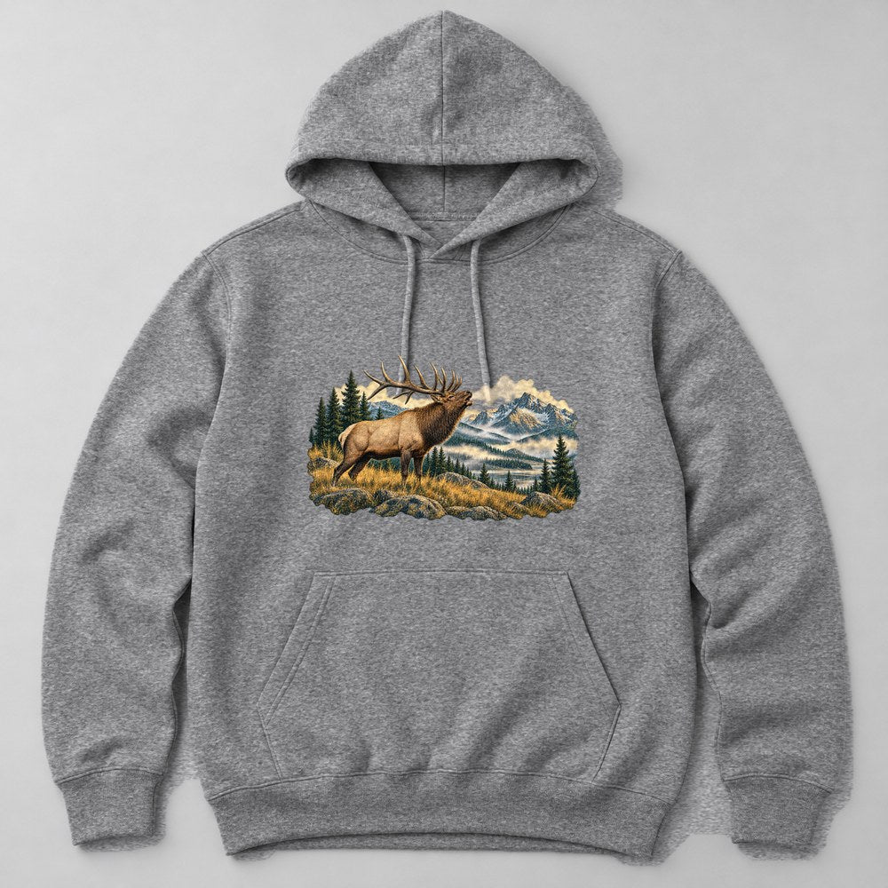Elk Meadow Hoodie in Heather Grey