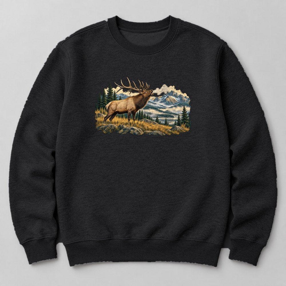 Elk Meadow Sweatshirt in Black