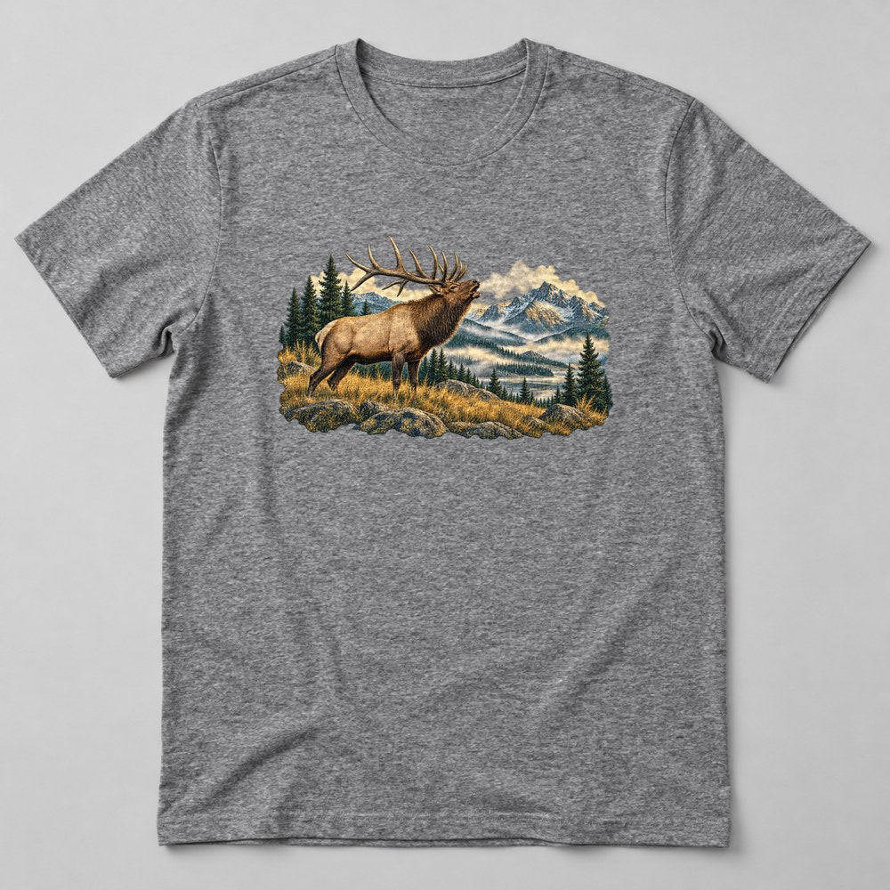 Elk Meadow T-Shirt in Heather Grey