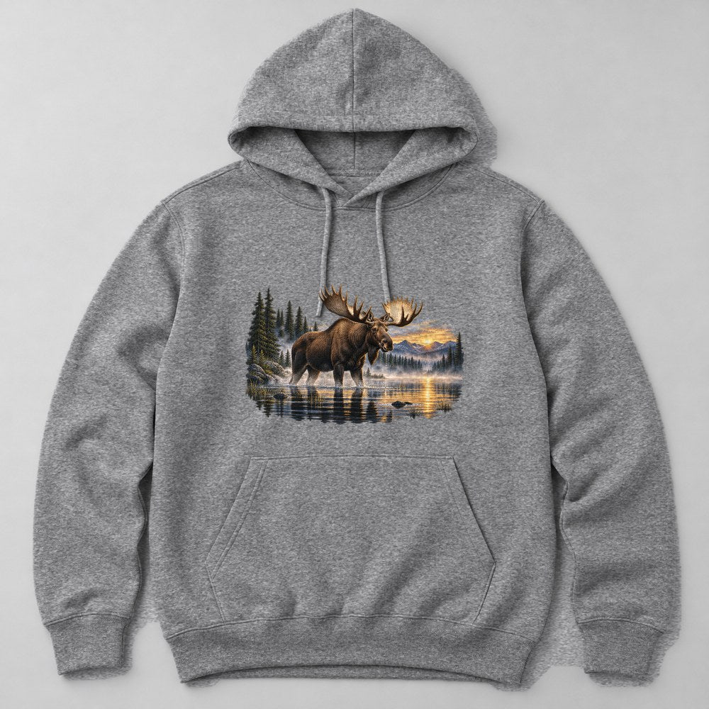 Moose Lake Hoodie in Heather Grey