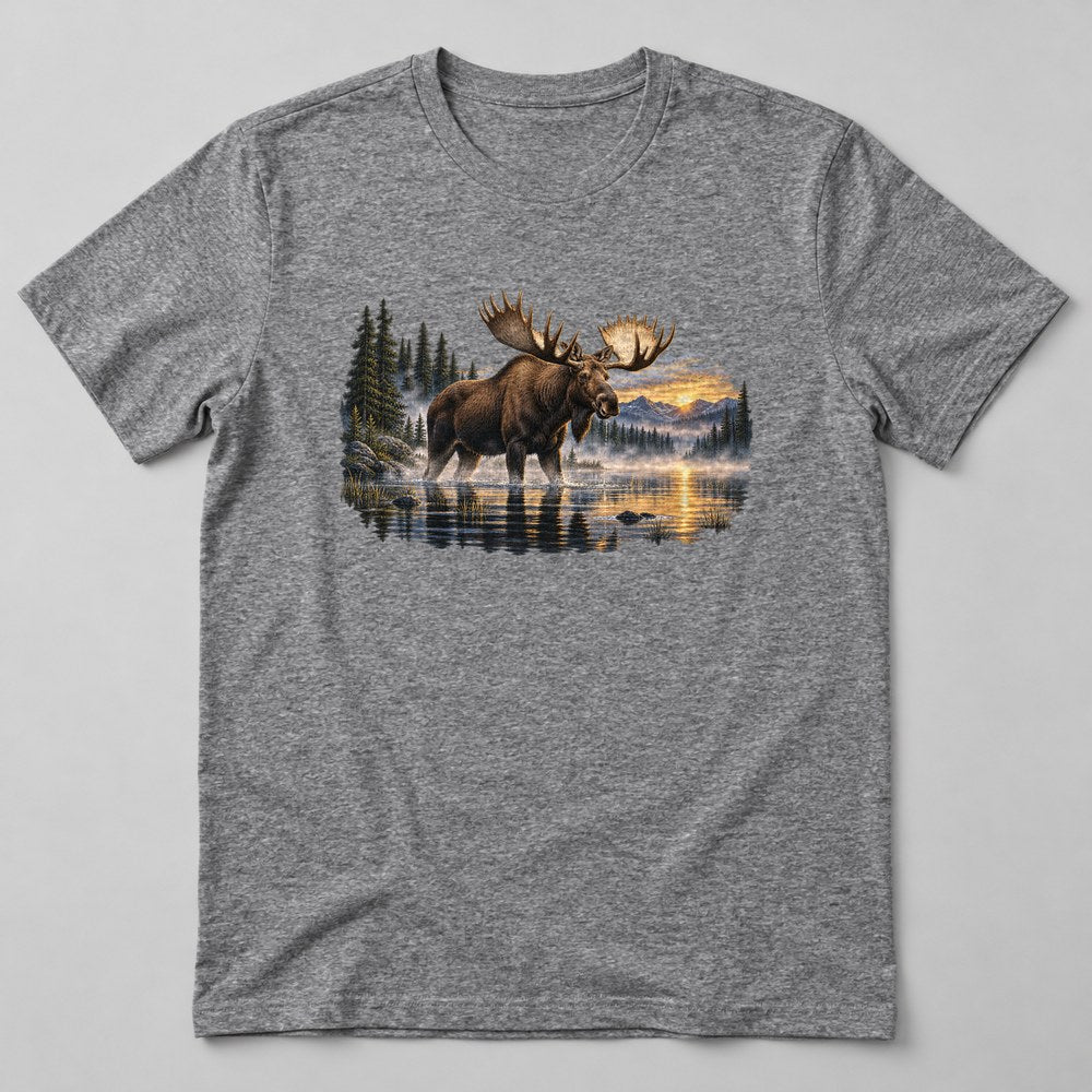 Moose Lake T-Shirt in Heather Grey