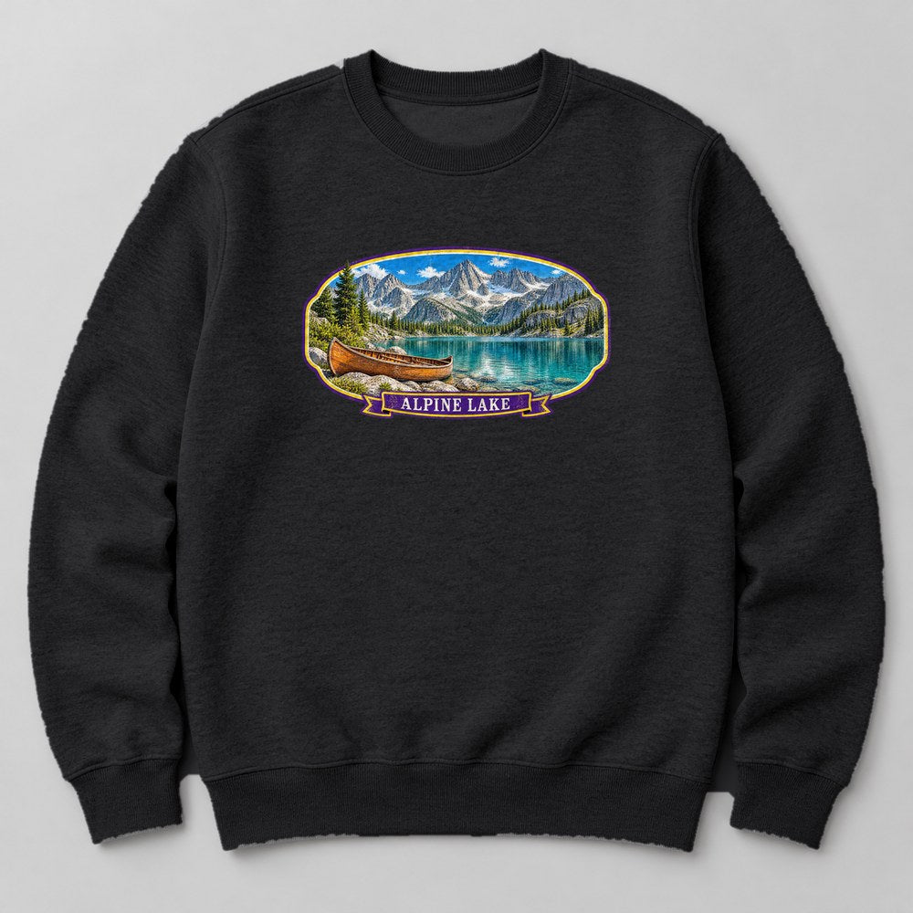 Alpine Lake Sweatshirt in Black