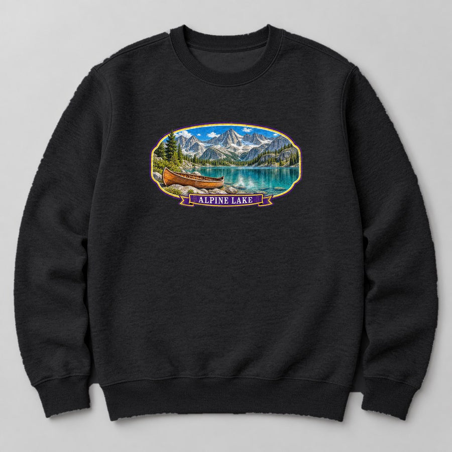 Alpine Lake Sweatshirt in Black