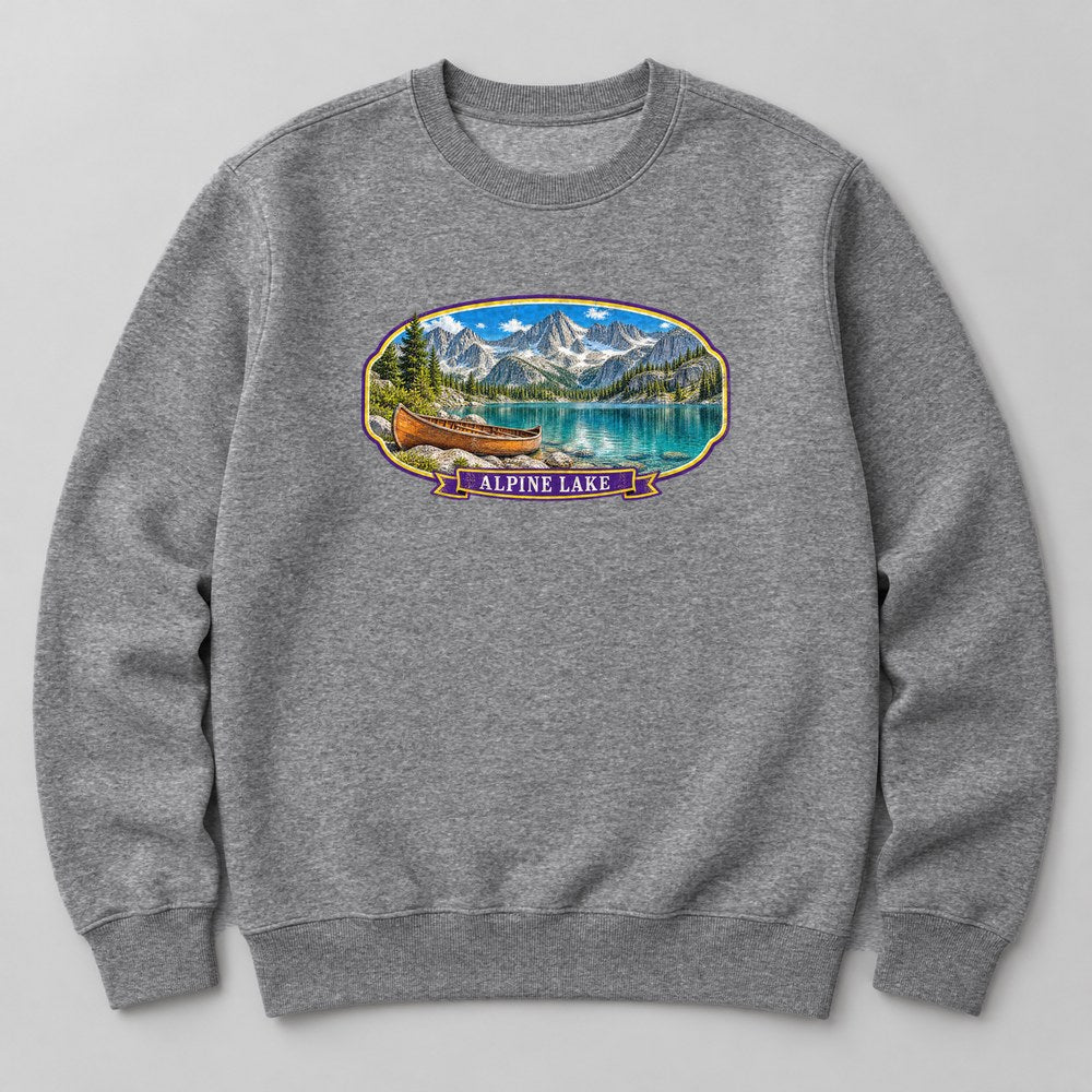 Alpine Lake Sweatshirt in Heather Grey