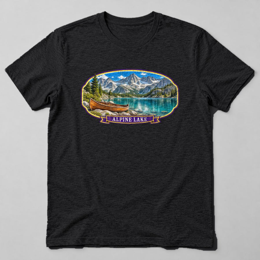 Alpine Lake T-Shirt in Black