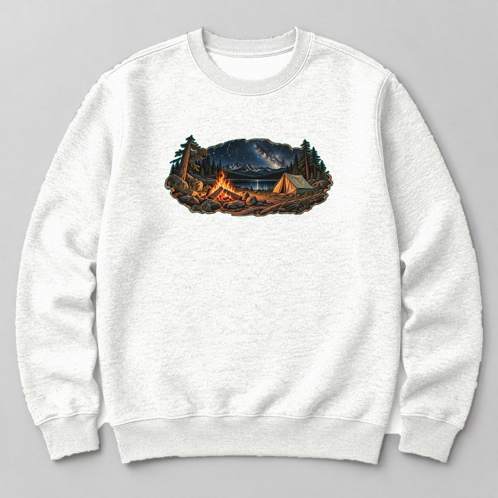 Campfire Night Sweatshirt in White